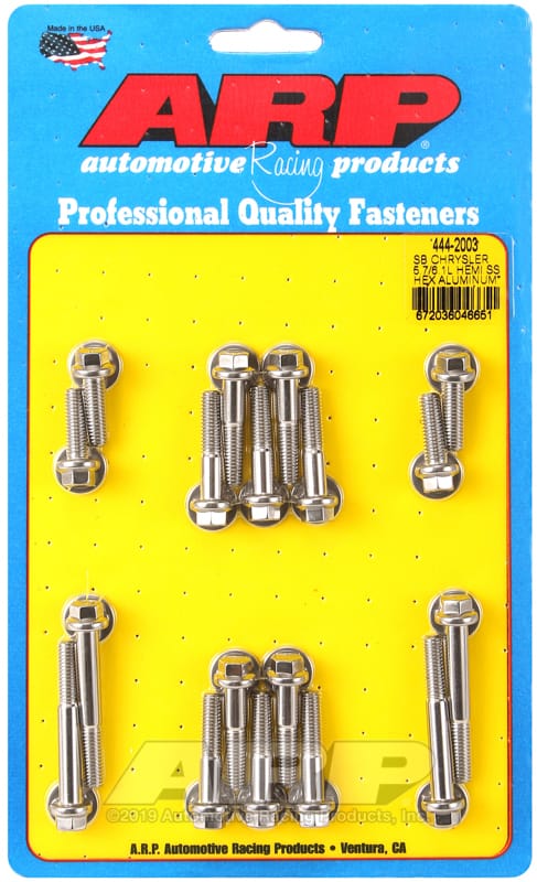 ARP — ARP SB Chrysler 5.7/6.1L Hemi hex aluminum intake manifold bolt kit