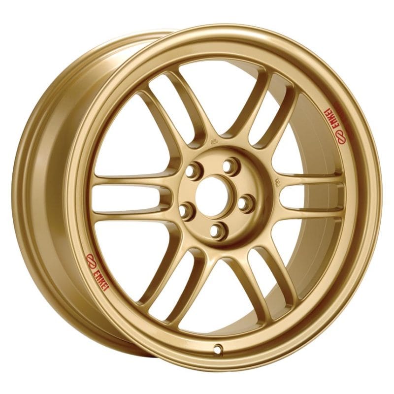 Enkei — Enkei RPF1 18x8 5x100 45mm Offset 56mm Bore Gold Wheel 02-10 WRX & 04 STI