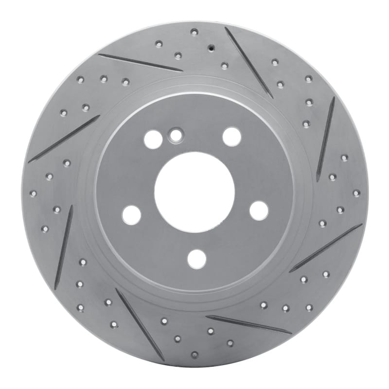 R1 Concepts — R1 08-15 Mercedes-Benz C250 Rear Right Drilled & Slotted Geo-Carbon Rotor