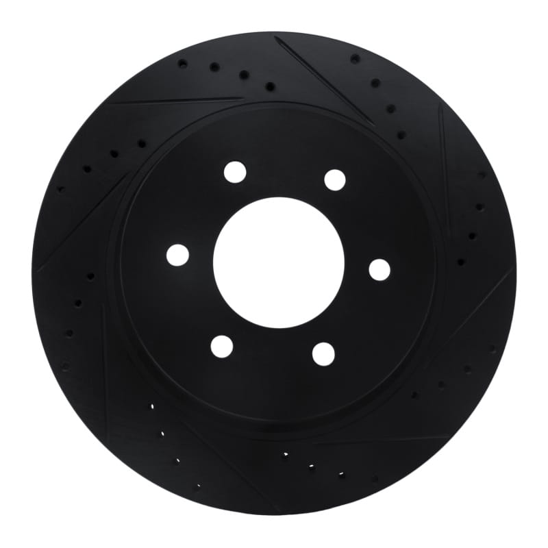 R1 Concepts — R1 16-24 Nissan Titan XD Front Right Drilled & Slotted Black Brake Rotor
R1 Brake Rotor Drill