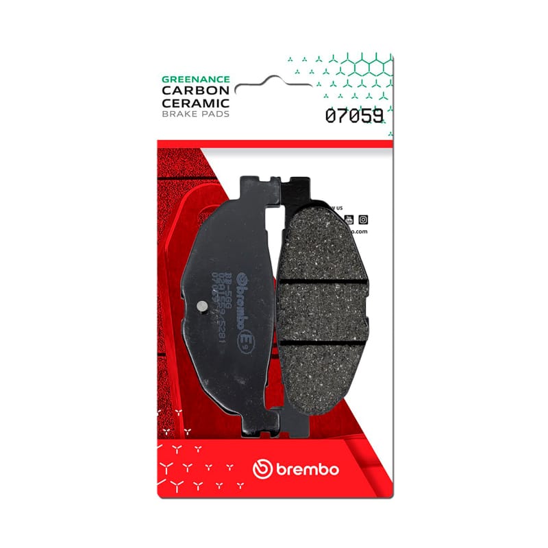 Brembo OE Powersports — Brembo OE Yamaha Tmax/Yamaha Yp Carbon Ceramic Brake Pad - Rear