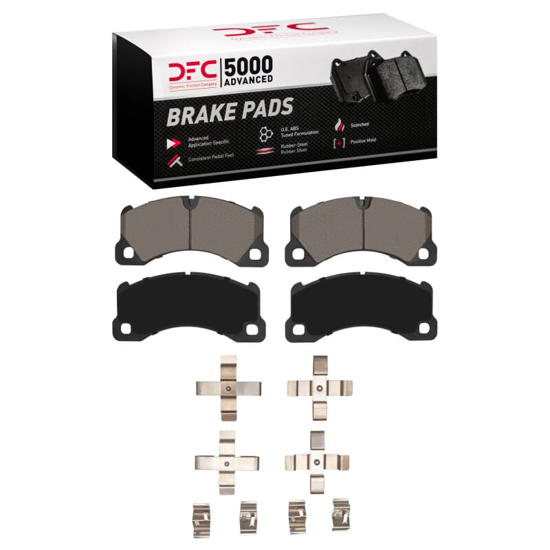 DFC — DFC 09-24 Bentley Flying Spur Front 5000 Advanced Low Metallic Brake Pads and Hardware Kit
DFC Brake Pad Set