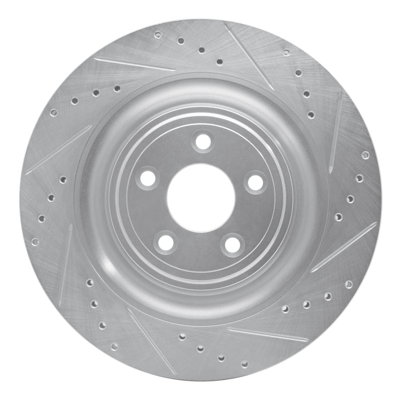 R1 Concepts — R1 08-09 Jaguar XKR Left Rear Drilled & Slotted Silver Brake Rotor
R1 Brake Rotor Drill