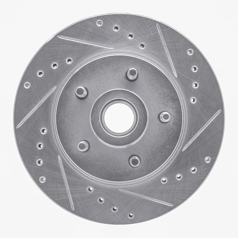 R1 Concepts — R1 84-87 Lincoln CONTINENTAL Front Right Drilled & Slotted Silver Brake Rotor
R1 Brake Rotor Drill