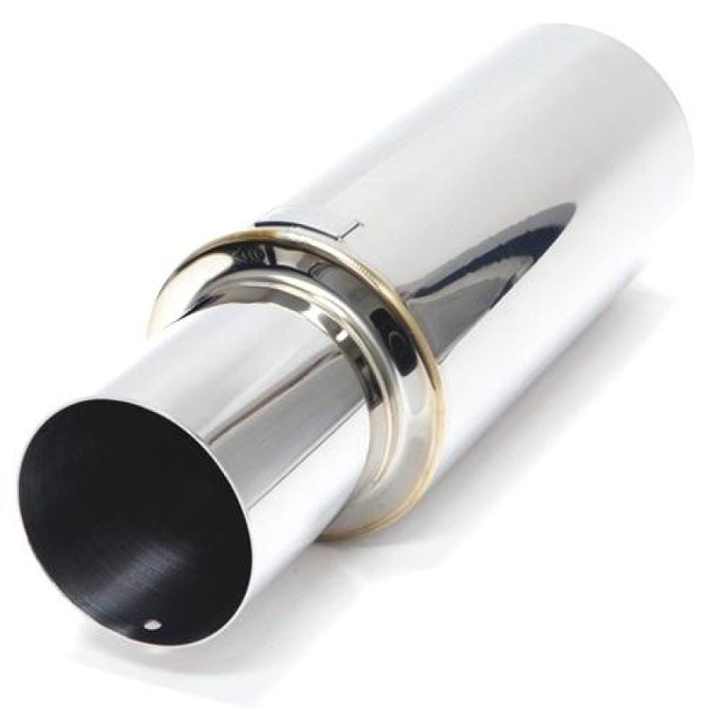 BLOX Racing — BLOX Racing 63.5mm N1 304 SS Universal Exhaust Muffler w/ Straight Tip