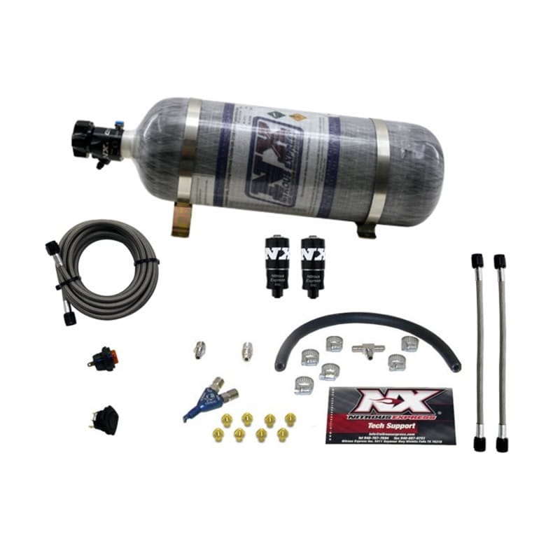 Nitrous Express — Nitrous Express Hitman EFI Single Nozzle Piranha Nitrous Kit (35-75HP) w/Composite Bottle
Injection System Kit
N2OSys