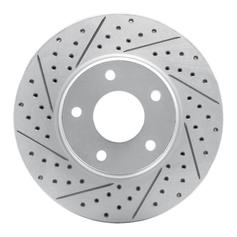 R1 Concepts — R1 02-17 Infiniti Q45 Front Left Drilled & Slotted Geo-Carbon Rotor