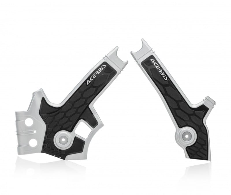 Acerbis — Acerbis 96+ Suzuki DR650 Frame Guards- X-Grip - Gray/Black