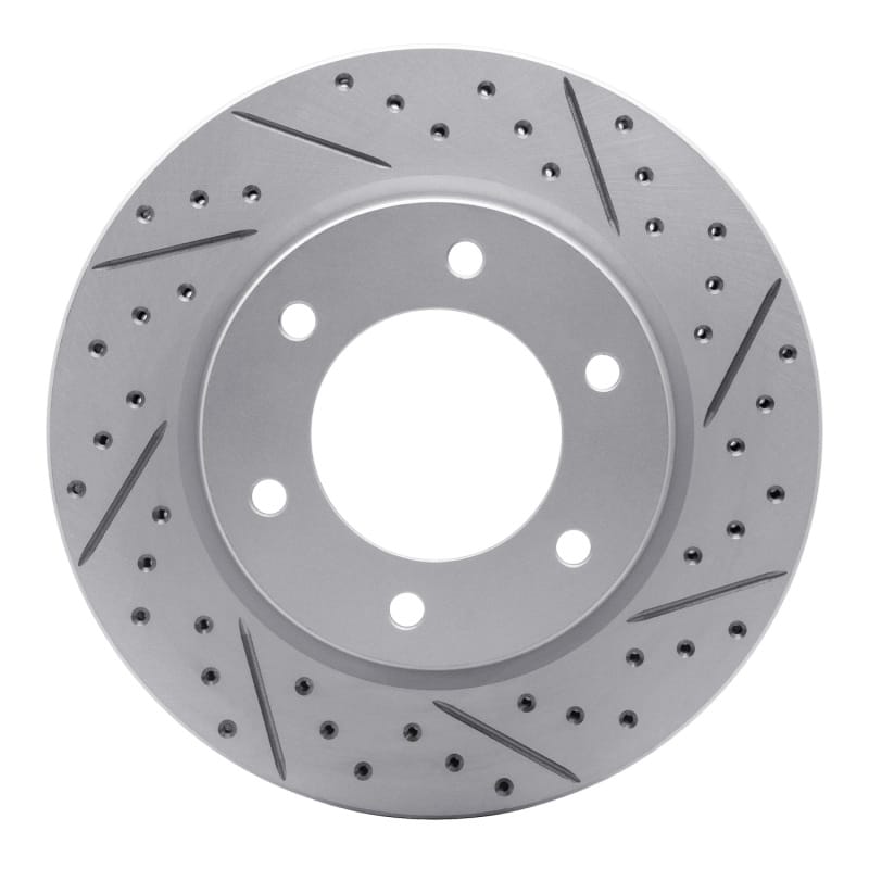 R1 Concepts — R1 19-25 Ford Bronco Front Right Drilled & Slotted Geo-Carbon Rotor