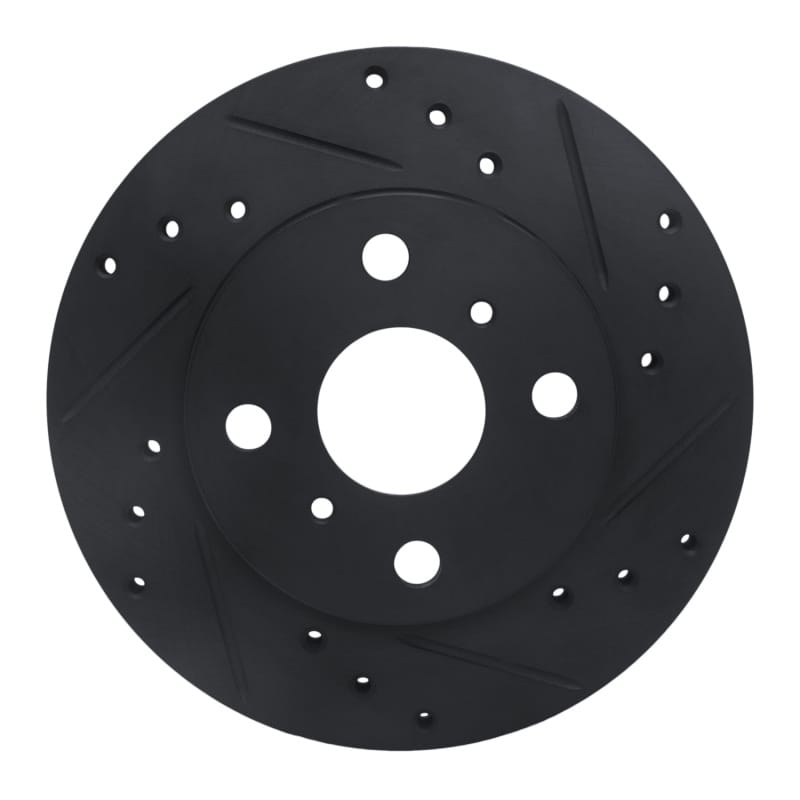 R1 Concepts — R1 90-91 Toyota Celica Front Right Drilled & Slotted Black Brake Rotor
R1 Brake Rotor Drill