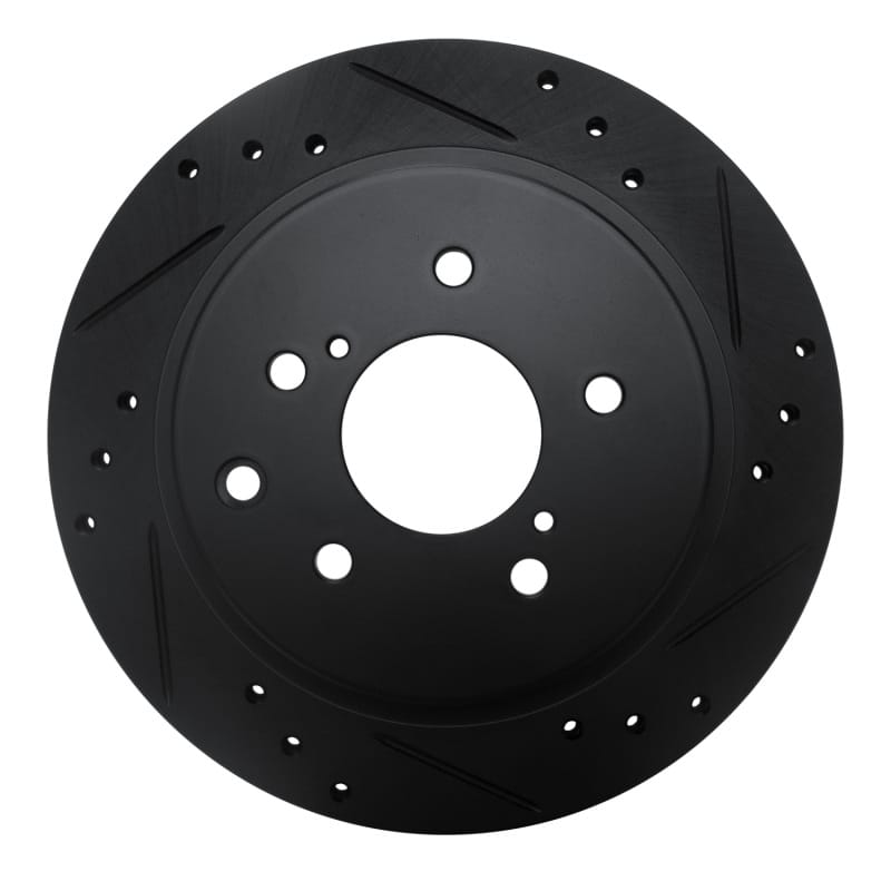 R1 Concepts — R1 89-96 Nissan 300ZX Rear Right Drilled & Slotted Black Brake Rotor
R1 Brake Rotor Drill