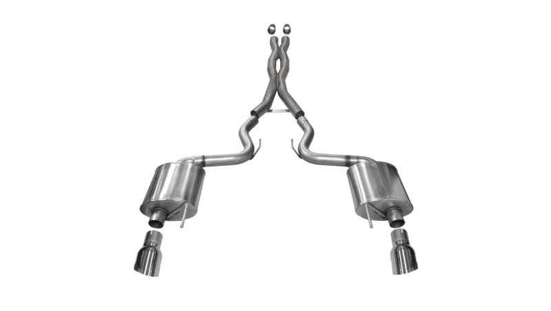 CORSA Performance — Corsa 2015-2017 Ford Mustang GT 5.0 3in Cat Back Exhaust Polish Dual Tips (Sport)
Exhaust