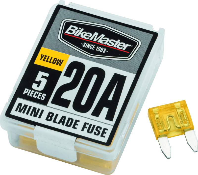 BikeMaster — BikeMaster 5Piece 20A Replacement Mini Blade Fuse