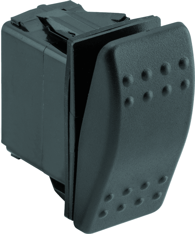 DragonFire Racing — Momentary Rocker Switch, Single-Way, Black