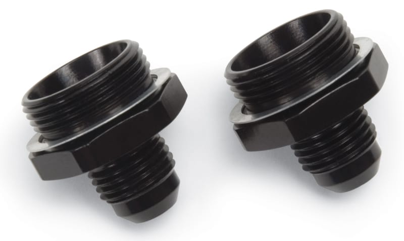 Russell — Russell Performance -6 AN Carb Adapter Fittings (2 pcs.) (Black)
CrbAdptFitting