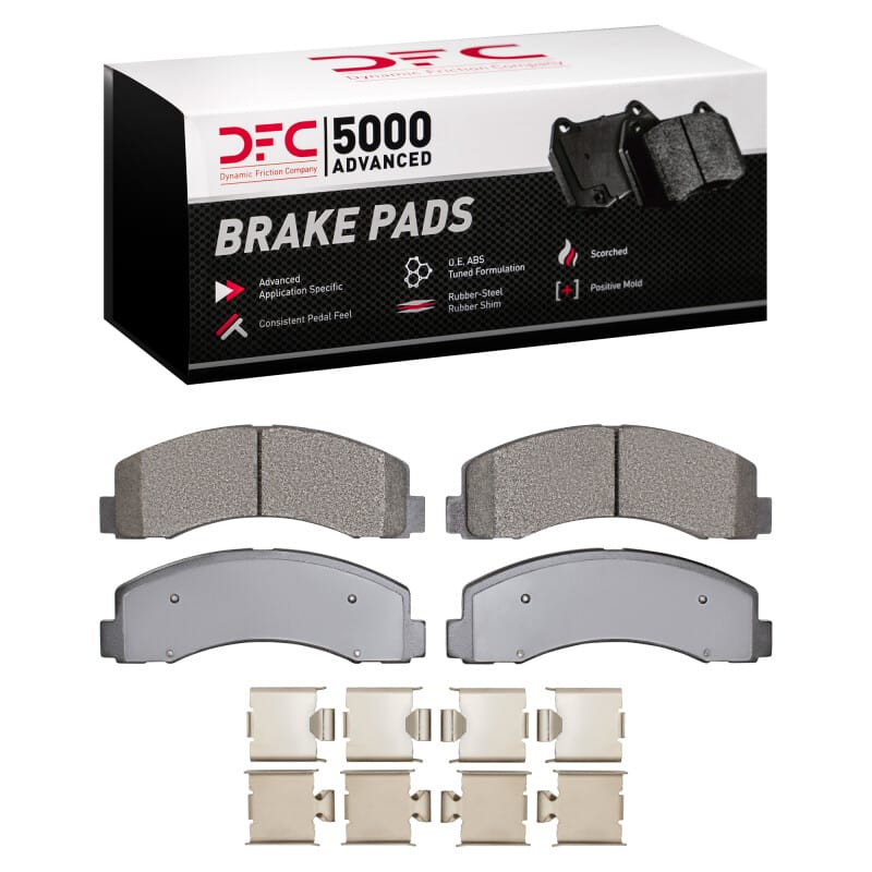 DFC — DFC 18-20 Ford F-150 4WD Front 5000 Advanced Semi Metallic Brake Pads and Hardware Kit
DFC Brake Pad Set