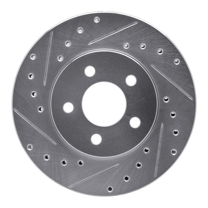 R1 Concepts — R1 84-95 Chrysler LeBaron GTC & GTS Front Left Drilled & Slotted Silver Brake Rotor
R1 Brake Rotor Drill