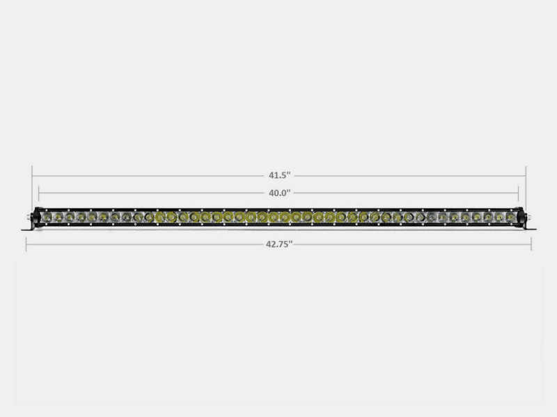 Cali Raised LED — Cali Raised 42 Slim Single Row Led Bar Amber