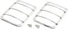 Kentrol — Kentrol 07-18 Jeep Wrangler JK Taillight Guard Pair - Polished Silver