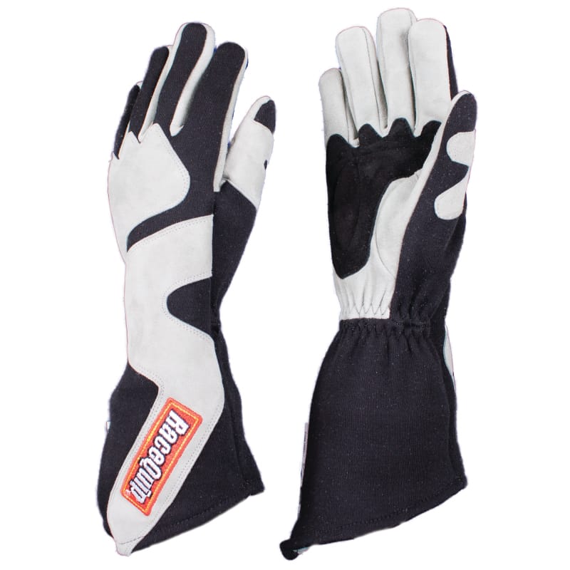 Racequip — RaceQuip SFI-5 Gray/Black 2XL Long Angle Cut Glove