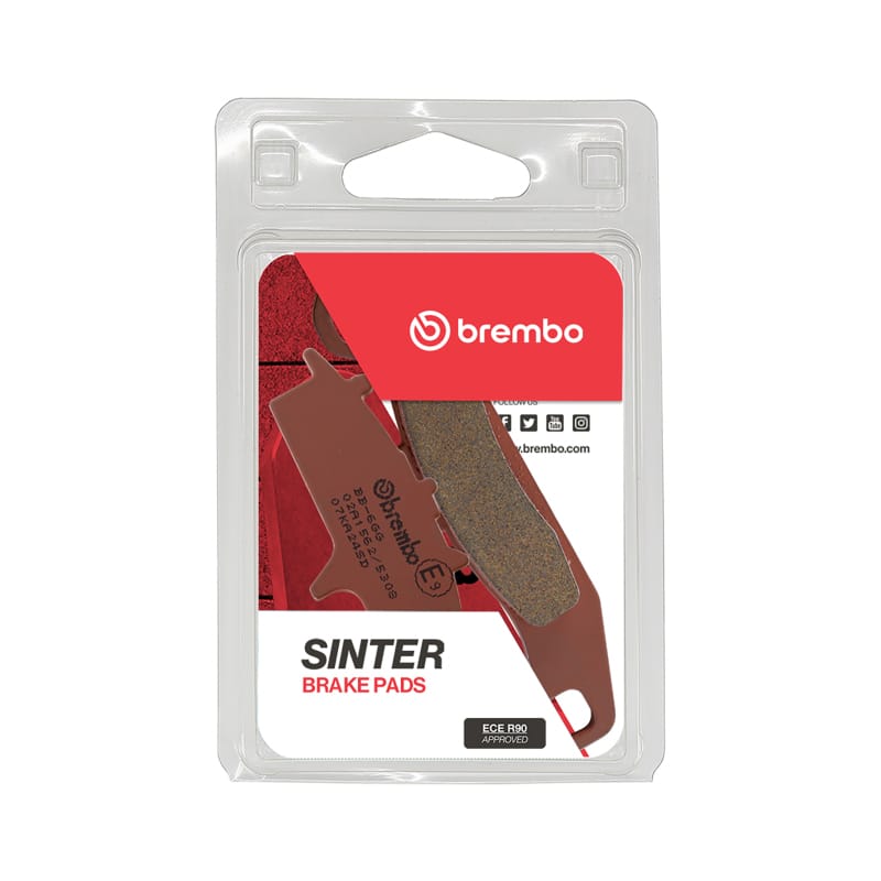Brembo OE Powersports — Brembo OE 07-15 Kawasaki KFX Right 450cc Sinter Brake Pad - Front