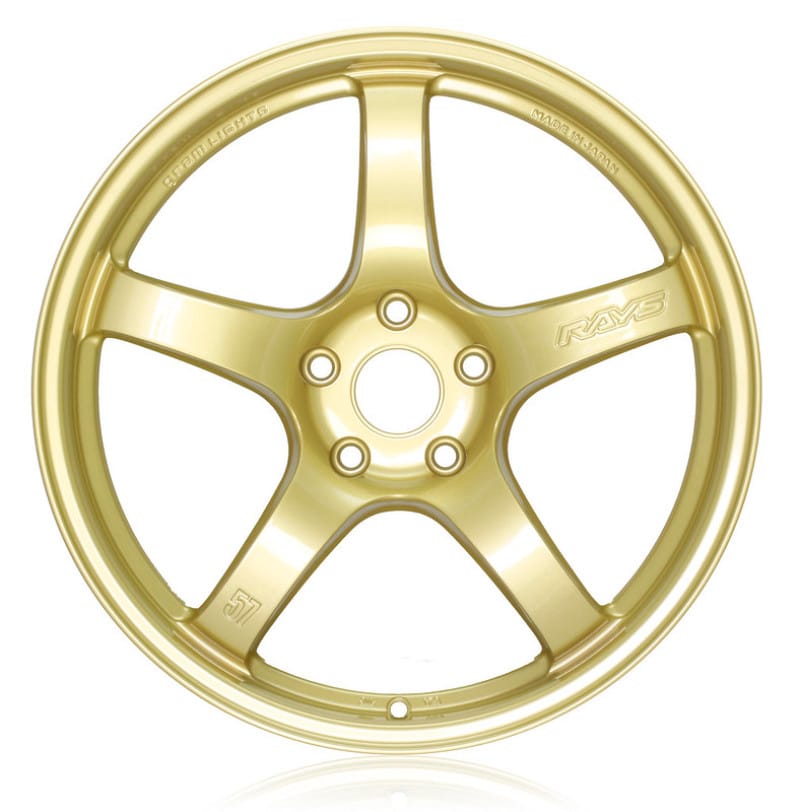 Gram Lights — Gram Lights 57CR 18x9.5 +38 5x114.3 E8 Gold Wheel (Min Order Qty 20)