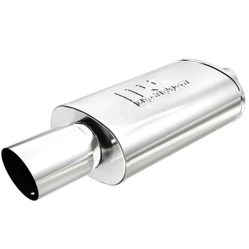 Magnaflow — MagnaFlow Muffler W/Tip Mag SS 14X5X8 2.25/4.
Straight Through