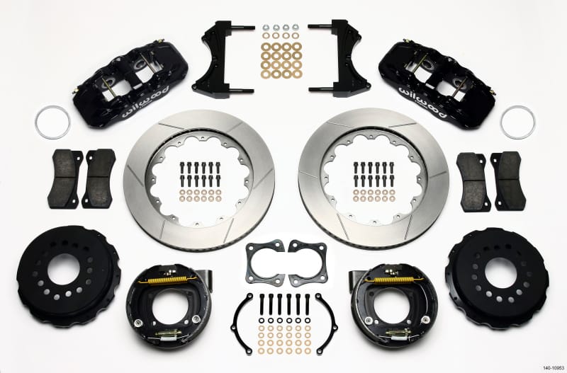 Wilwood — Wilwood AERO4 Rear P-Brake Kit 14.00in 58-64 Olds/Pontiac Ends 2.81in Offset
BRAKE KIT