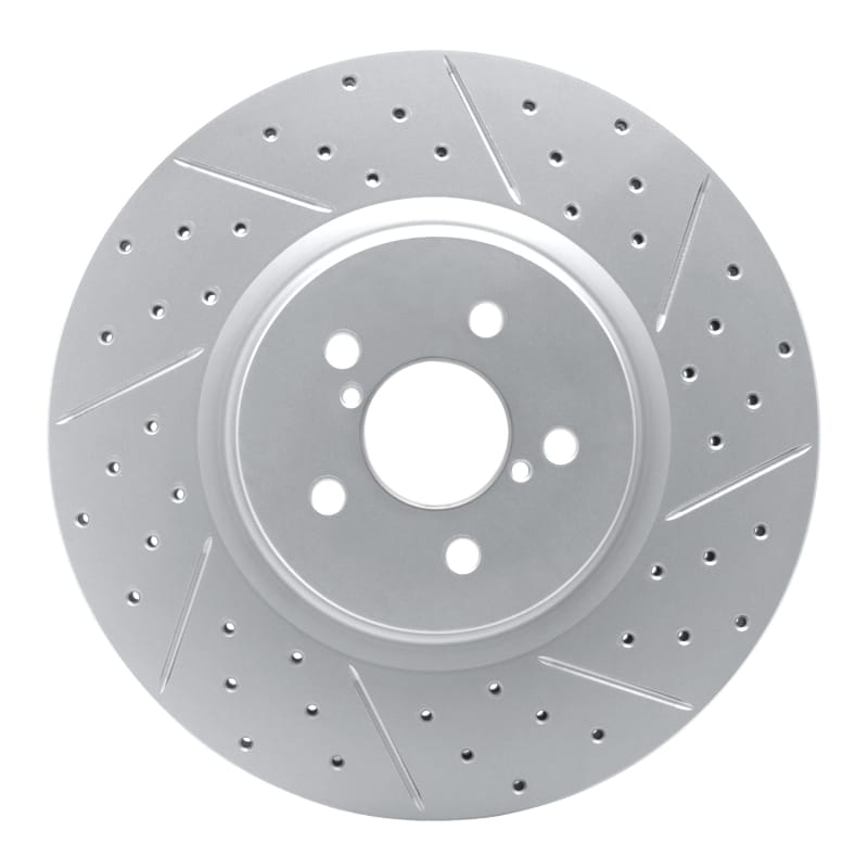 R1 Concepts — R1 05-18 Subaru Forester Front Right Drilled & Slotted Geo-Carbon Rotor
