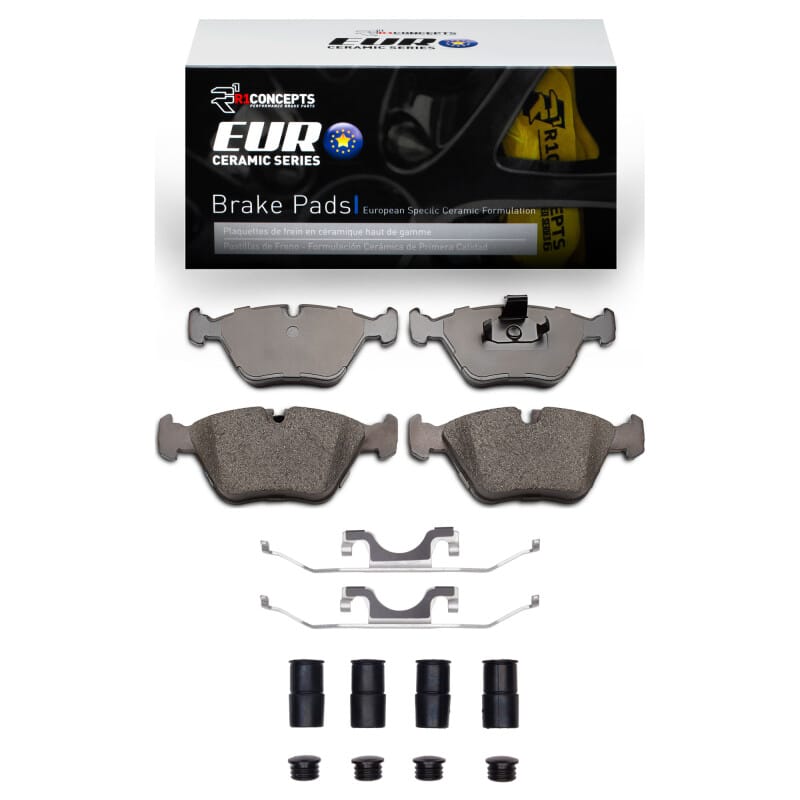 R1 Concepts — R1 96-03 BMW 525I (USA/Canada) Front Euro Ceramic Pads & Hardware Kit
R1 Euro Ceramic Pads