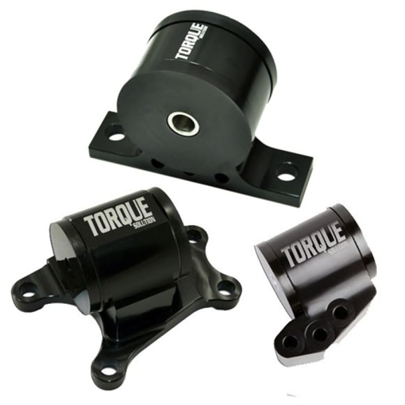 Torque Solution — Torque Solution Billet Aluminum 3 piece Engine Mount Kit: Mitsubishi Evolution VII-IX 2001-2006