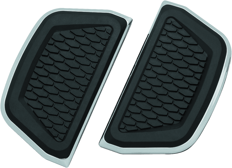 Kuryakyn — Passenger Board Inserts, Hex, Chrome