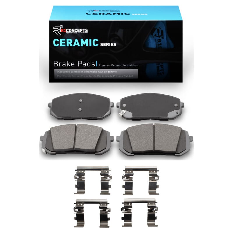 R1 Concepts — R1 21-25 Hyundai Elantra Front Ceramic Pads & Hardware Kit