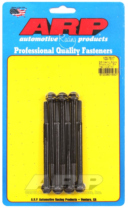 ARP — ARP Merlin block, Brodix head BB hex valve cover bolt kit
