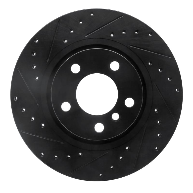 R1 Concepts — R1 11-18 BMW X4 Rear Left Drilled & Slotted Black Brake Rotor
R1 Brake Rotor Drill