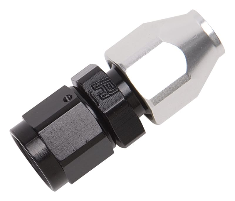 Russell — Russell Performance Black/Silver -6 AN Male 37 Degree to 3/8in Aluminum Tube
Fuel Line Adapter