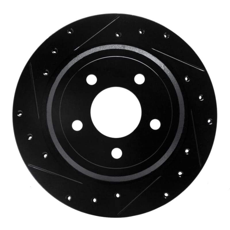 R1 Concepts — R1 03-11 Ford Crown Victoria Rear Left Drilled & Slotted Black Brake Rotor
R1 Brake Rotor Drill