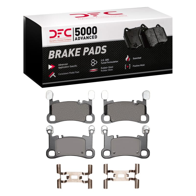 DFC — DFC 19-23 Porsche Cayenne Rear 5000 Advanced Low Metallic Brake Pads and Hardware Kit