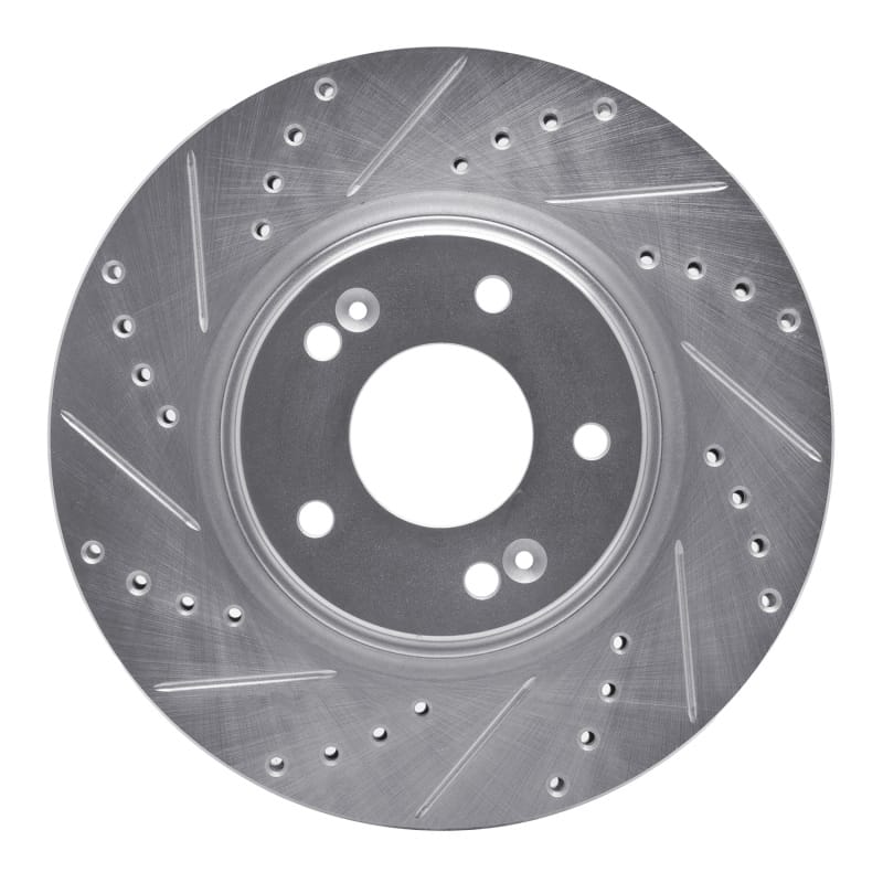 R1 Concepts — R1 15-25 Hyundai Kona EV Front Left Drilled & Slotted Silver Brake Rotor
R1 Brake Rotor Drill