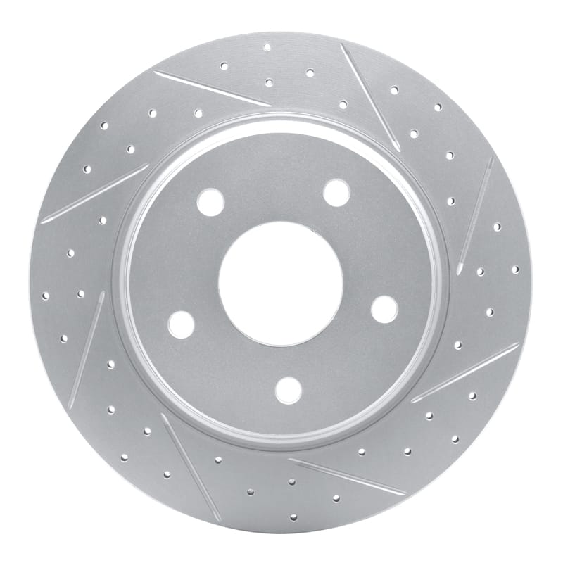 R1 Concepts — R1 08-16 Chrysler Town & Country Rear Right Drilled & Slotted Geo-Carbon Rotor