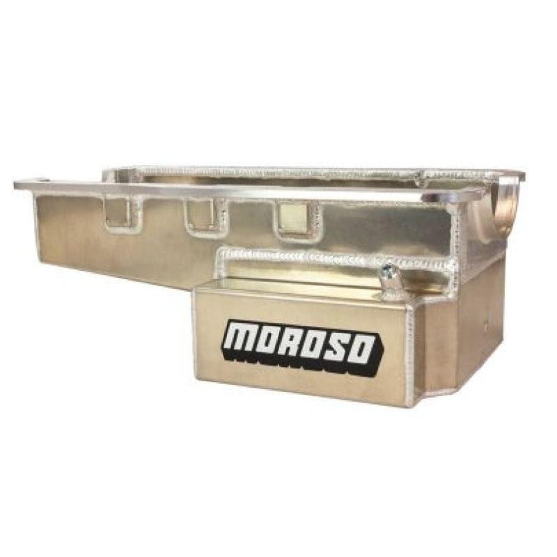 Moroso — Moroso Ford 289-302 Road Race Baffled Front Sump 8in Deep Aluminum Oil Pan