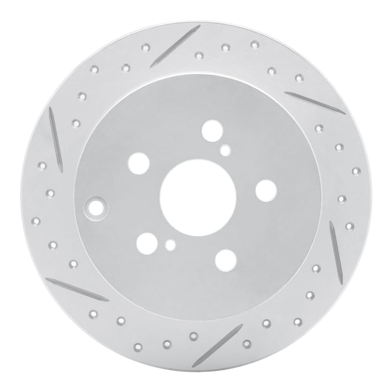 R1 Concepts — R1 00-10 Pontiac Vibe Rear Left Drilled & Slotted Geo-Carbon Rotor