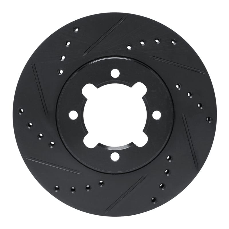 R1 Concepts — R1 83-84 Toyota Cressida Front Left Drilled & Slotted Black Brake Rotor
R1 Brake Rotor Drill