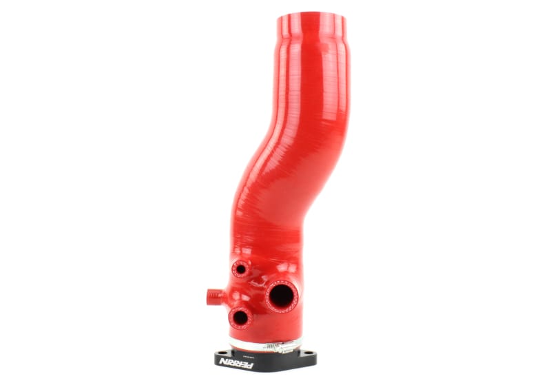 Perrin Performance — PERRIN 15-21 Subaru WRX / 14-18 Forester XT Turbo Inlet Hose 3in. w/ Turbo Adapter Flange - Red