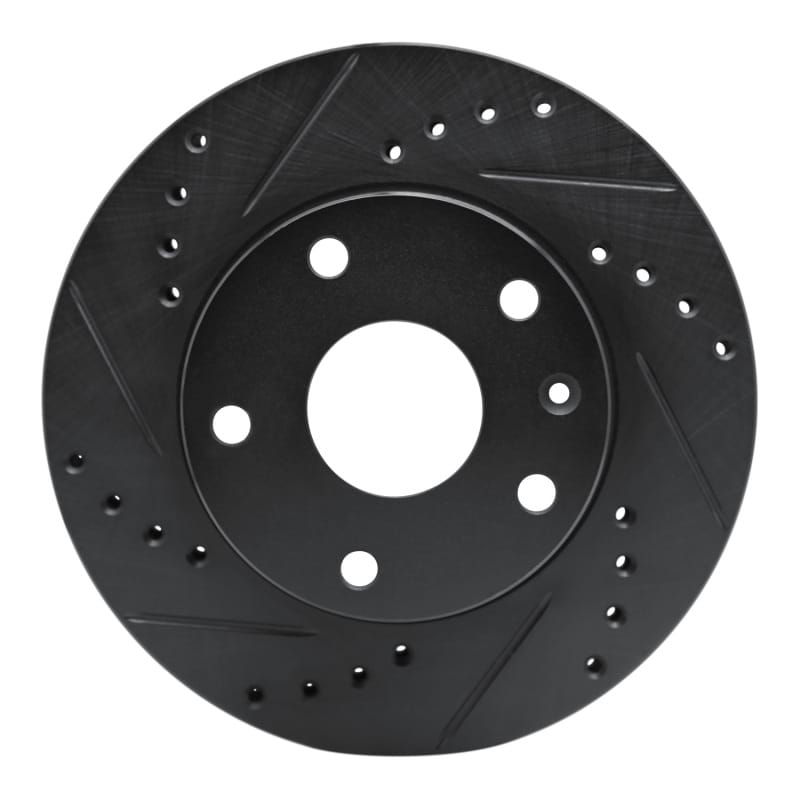 R1 Concepts — R1 99-02 Daewoo Leganza Front Left Drilled & Slotted Black Brake Rotor
R1 Brake Rotor Drill