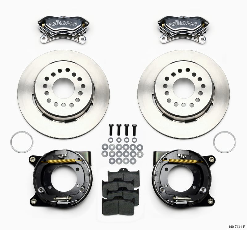 Wilwood — Wilwood Forged Dynalite P/S Park Brake Kit Polished Chevy 12 Bolt w/ C-Clips
BRAKE KIT