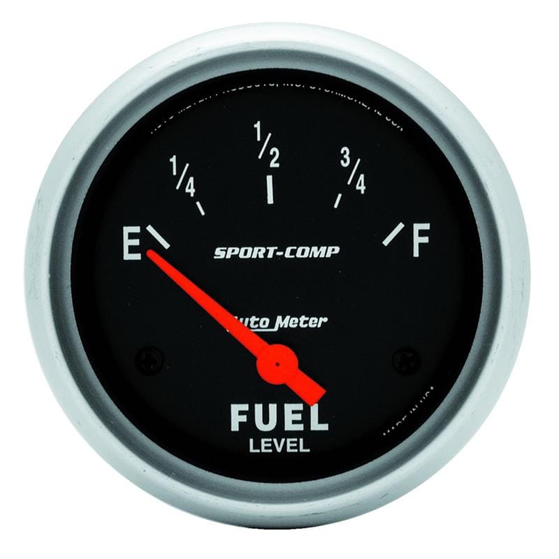 AutoMeter — GAUGE, FUEL LEVEL, 2 5/8", 0OE TO 90OF, ELEC, SPORT-COMP