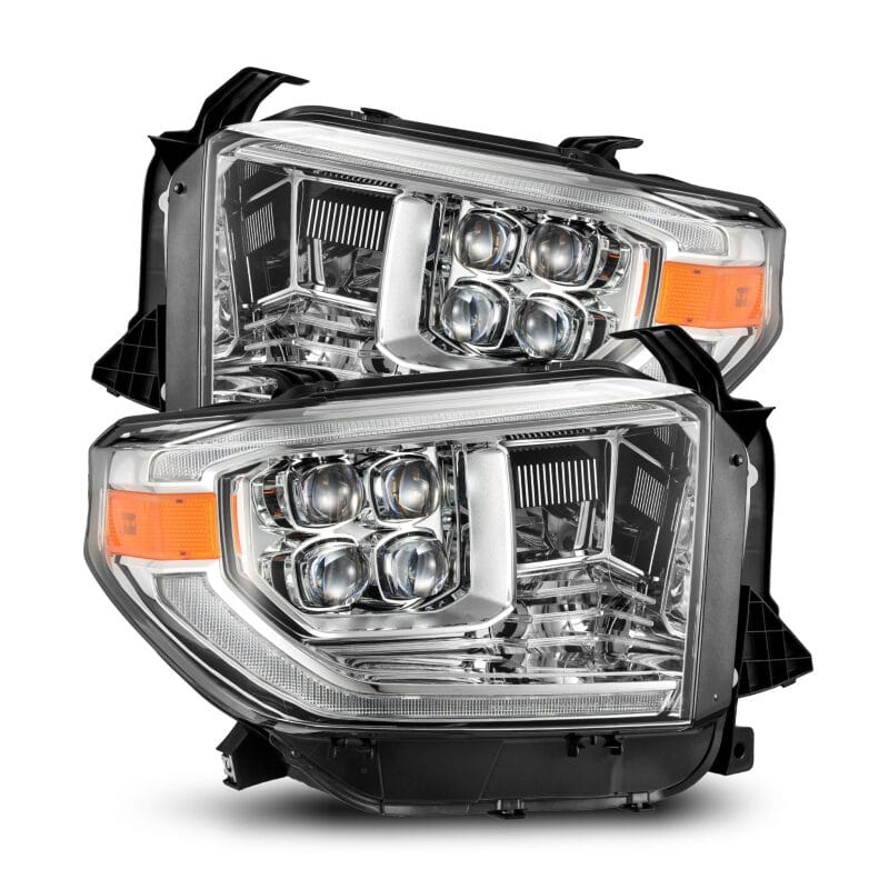 AlphaRex — AlphaRex 14-21 Toyota Tundra NOVA LED Proj HL Chrome w/Actv Light & Seq. Sig + Switchback DRL
Projector Headlights