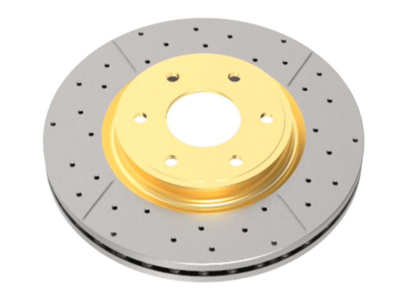 DBA — DBA 09-22 Dodge Ram 2500 RWD Rear Street Series Drilled & Slotted Rotor w/Gold Hat