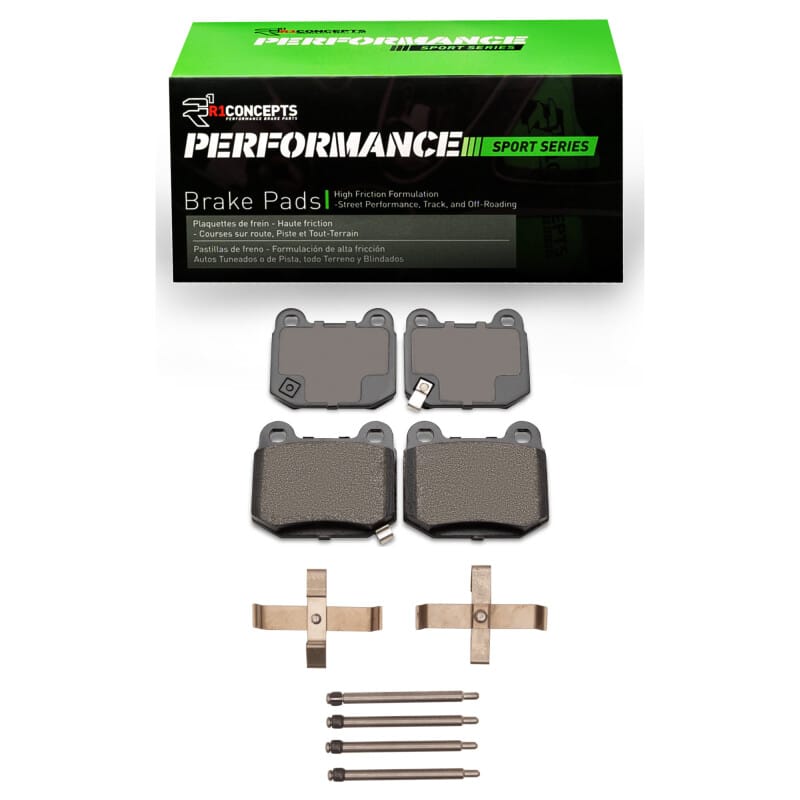 R1 Concepts — R1 03-06 Mitsubishi Lancer Rear Performance Sport Pads & Hardware Kit
R1 Performance Sport